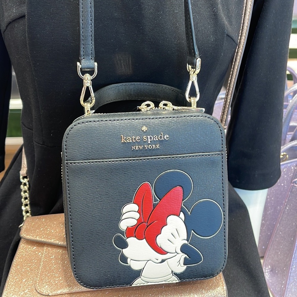 Kate Spade Disney X Kate Spade New York Minnie Mouse Daisy Vanity Crossbody Bag - Picture 13 of 16